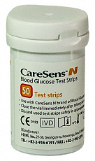 Тест-полоски CareSens N для определения уровня глюкозы в крови (50 шт./уп.) Тест-полоски CareSens N для определения уровня глюкозы в крови (50 шт./уп.)