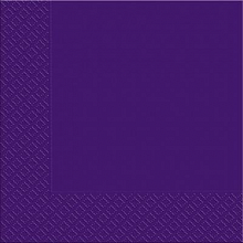 Салфетки банкетные 3-слойные темно-фиолетовые, 33х33 см Марго (18 шт./уп.)