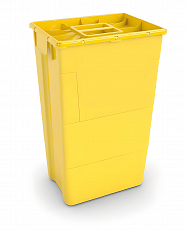 Контейнер для утилізації медичних відходів SC, 60 л, жовтий, з кришкою MONO