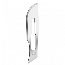 Хирургическое лезвие JS, стерильное, одноразовое, тип 20 (100 шт./уп.) Хирургическое лезвие JS, стерильное, одноразовое, тип 20 (100 шт./уп.)