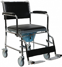 Коляска инвалидная G125, с санитарной оснасткой, без двигателя