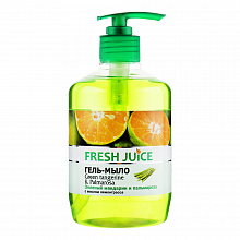 Гель-мыло Fresh Juice Зеленый мандарин и пальмароза, 460 мл