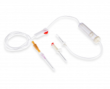 Одноразова система для вливання інфуз. розчинів, крові та кровозамінників (Luer Lock) MEDICARE (20 шт./уп.)