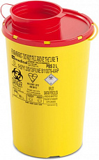 PBS контейнер для сбора игл и медицинских отходов, 2 л (с PP, круглый)