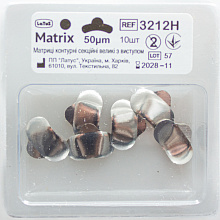 Матрицы металлические контурные секционные большие с выступом 50 мкм (10 шт./уп.), Latus Матрицы металлические контурные секционные большие с выступом 50 мкм (10 шт./уп.), Latus