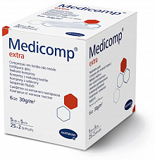 Салфетки из нетканого материала Medicomp extra (Медиком Экстра) 5х5 см (25х2 шт./уп.)