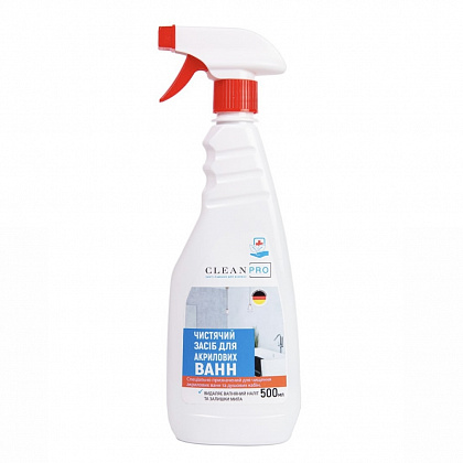 Засіб для чищення акрилових ванн ТМ Clean Pro, 500 мл Засіб для чищення акрилових ванн ТМ Clean Pro, 500 мл