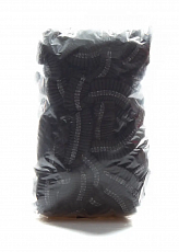  Шапочка зі спанбонду одноразова (100 шт./уп.) Ecosat. Колір: чорний