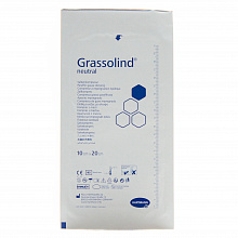 Повязка атравматическая мазевая Grassolind Neutral, 10х20 см