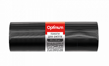 Пакеты для мусора OPTIMUM черные LD, 70х105 см, 120 л (20 шт./уп.)