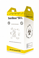 Контейнер-пакет для сбора и утилизации медицинских отходов Sanibox, 50 л High Контейнер-пакет для сбора и утилизации медицинских отходов Sanibox, 50 л High