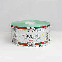Туалетний папір на втулці Mildi Premium Jambo, зелений, 125 м