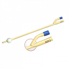 Катетер Фолея MEDICARE (2-ходовой, латексный), размер Fr24 (10 шт./уп.)