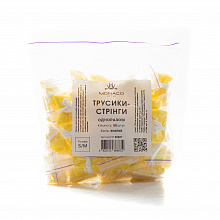 Трусики-стрінги одноразові жіночі, розмір S/M (50 шт./уп.), Monaco Style. Колір: жовтий Трусики-стрінги одноразові жіночі, розмір S/M (50 шт./уп.), Monaco Style. Колір: жовтий