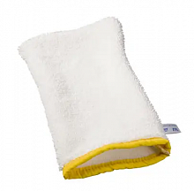 Перчатка-моп для уборки Ceran, белая с желтой полоской
