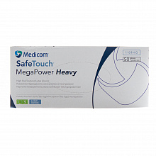 Рукавички латексні SafeTouch MegaPower Heavy (без пудри, нестерильні, 18.5 г), Medicom, L
