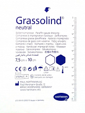 Пов'язка атравматична мазева Grassolind Neutral, 7.5х10 см