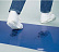 Антимикробный многослойный липкий коврик 90х115 см (30 слоев). Цвет: синий