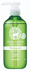 Жидкость для мытья посуды, овощей и фруктов Happy Elephant с ароматом грейпфрута, 300 мл