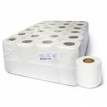 Туалетний папір із целюлози, білий, двошаровий Марго HoReCa (48 шт./уп.)