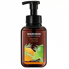 Мыло-пена для рук с ароматом цитрусов WASH BON Prime с помпой, 500 мл
