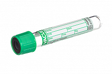 Пробирка VACUETTE с LH Lithium Heparin 13x75, 4 мл, зеленый колпачок - черное кольцо (50 шт./уп.) Пробирка VACUETTE с LH Lithium Heparin 13x75, 4 мл, зеленый колпачок - черное кольцо (50 шт./уп.)
