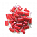 Трусики-стринги одноразовые женские, размер S/M (50 шт./уп.), Monaco Style. Цвет: красный
