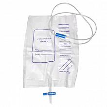 Мочеприемник JS со сливным клапаном и соединительной трубкой (90 см), стерильный, 2 л Мочеприемник JS со сливным клапаном и соединительной трубкой (90 см), стерильный, 2 л