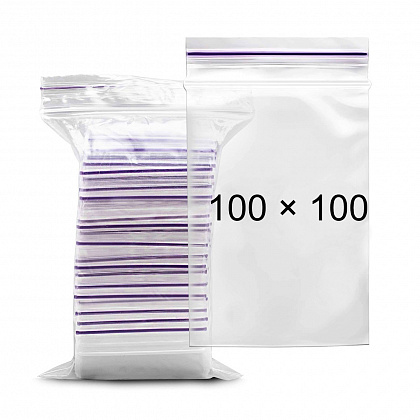 Пакети з замком Zip-Lock 10х10 см (100 шт./уп.) Пакети з замком Zip-Lock 10х10 см (100 шт./уп.)