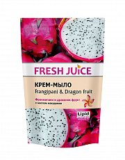 Крем-мыло Fresh Juice Frangipani & Dragon Fruit, 460 мл (Дой-пак)