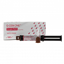 G-CEM ONE – композитный самоадгезивный цемент White Opaque, шприц 4.6 г (2.7 мл) G-CEM ONE – композитный самоадгезивный цемент White Opaque, шприц 4.6 г (2.7 мл)