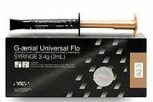 G-AENIAL Universal Flo – реставрационный текучий композит светового отверждения, 3.4 г, A3.5