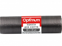 PRO Пакети для сміття чорні HD, 60х70 см, 60 л/20 шт., OPTIMUM PRO Пакети для сміття чорні HD, 60х70 см, 60 л/20 шт., OPTIMUM