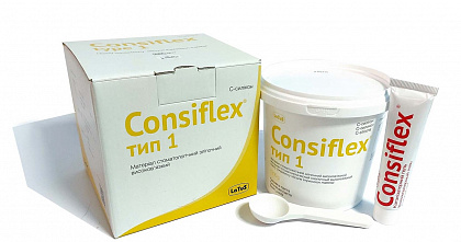 Consiflex (Консифлекс) тип 1 — высоковязкая слепочная масса, 1.3 кг Consiflex (Консифлекс) тип 1 — высоковязкая слепочная масса, 1.3 кг