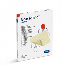 Повязка атравматическая мазевая Grassolind Neutral, 10х10 см