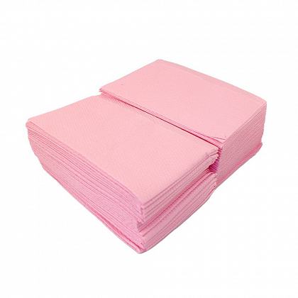 Нагрудники - серветки 330х440 мм, тришарові Ettocare (500 шт./уп.). Колір: рожевий Нагрудники - серветки 330х440 мм, тришарові Ettocare (500 шт./уп.). Колір: рожевий