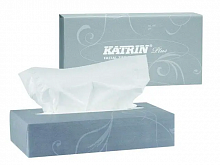 Салфетки двухслойные 20х21 см Katrin Plus Facial (100 шт./уп.)