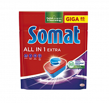 Таблетки для посудомоечных машин SOMAT All In 1 Extra (85 шт./уп.)