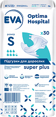 Подгузники для взрослых EVA optima hospital super plus, размер S (30 шт./уп.)