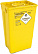 EVO контейнер для утилизации медицинских отходов с крышкой DUO, 60 л. Цвет: желтый