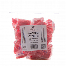 Трусики-стрінги одноразові жіночі, розмір S/M (50 шт./уп.), Monaco Style. Колір: червоний Трусики-стрінги одноразові жіночі, розмір S/M (50 шт./уп.), Monaco Style. Колір: червоний