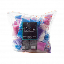 Трусики-стрінги одноразові з рюшем, жіночі (50 шт./уп.), Doily. Колір: різнокольорові Трусики-стрінги одноразові з рюшем, жіночі (50 шт./уп.), Doily. Колір: різнокольорові