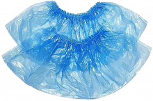 Бахіли одноразові, блакитні, медичного призначення 400х140х16 мкм (50 пар/уп.)