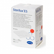 Серветки марлеві нестерильні Sterilux ES, 7.5х7.5 см (100 шт./уп.)