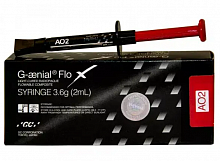 G-AENIAL FLO X — текучий композит с высоким уровнем рентгеноконтрастности, 3.6 г, AO2 G-AENIAL FLO X — текучий композит с высоким уровнем рентгеноконтрастности, 3.6 г, AO2