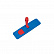 Держатель плоского мопа (флаундер) пластиковый, магнитный, 40 см. Цвет: красный/синий (M.02)
