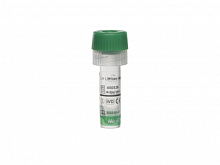 Пробирка MiniCollect с LH Lithium Heparin (с литий гепарином), 0.5 мл, зеленый колпачок (50 шт./уп.) Пробирка MiniCollect с LH Lithium Heparin (с литий гепарином), 0.5 мл, зеленый колпачок (50 шт./уп.)