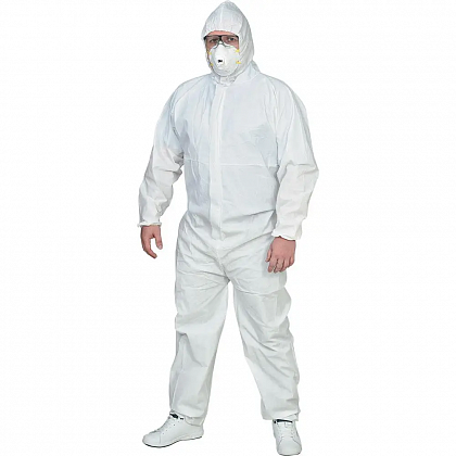 Комбінезон захисний BeSafe MASTER (PP+microPE), L Комбінезон захисний BeSafe MASTER (PP+microPE), L