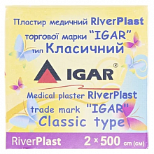  Пластырь медицинский RiverPlast на хлопковой основе 2см х 5м, IGAR (12 шт./уп.)