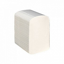 Листовий туалетний папір одношаровий, білий (250 шт./уп.), Devisan